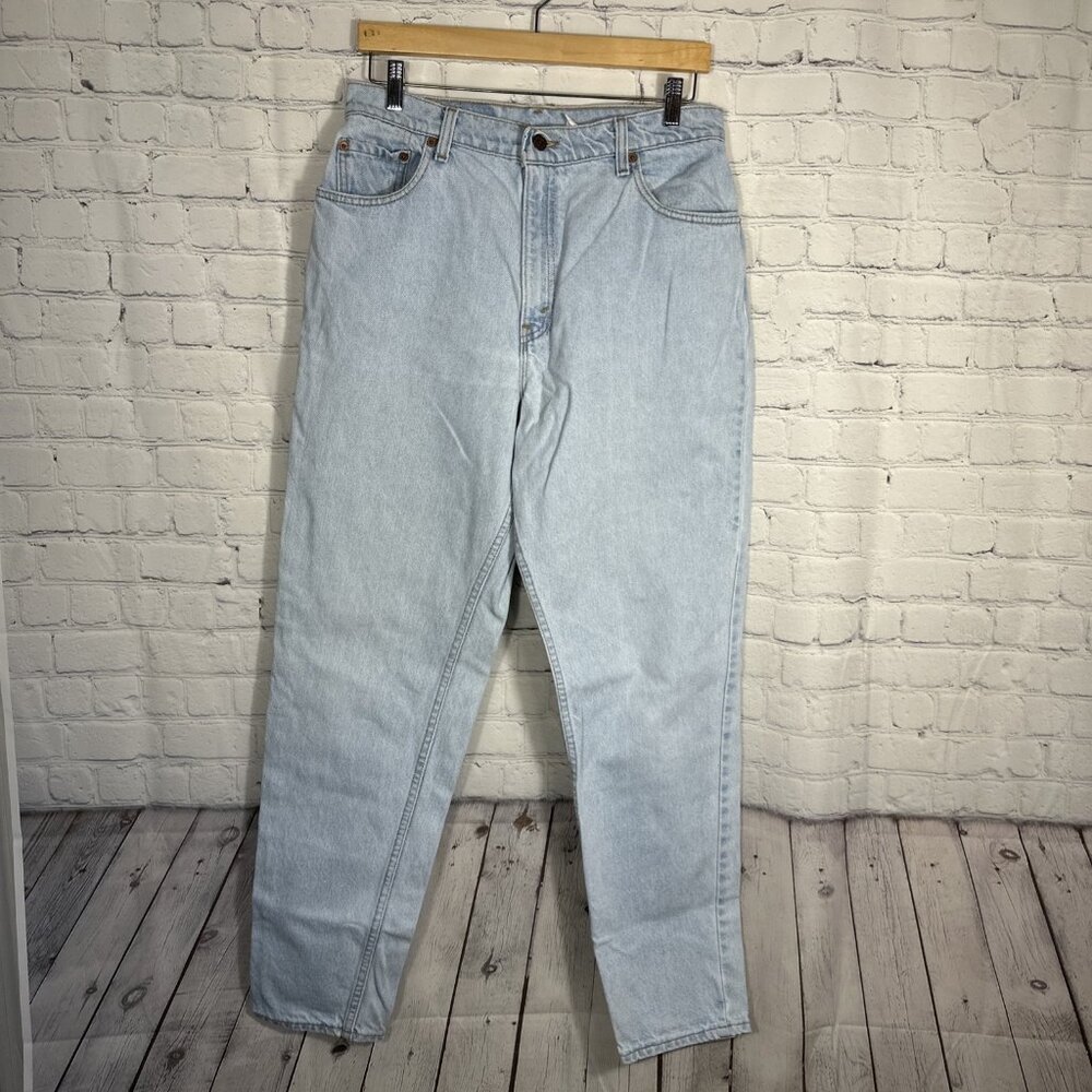 VINTAGE Levis 551 Jeans Womens 14 Tapered Relaxed Denim Cotton Mom‎ 90s